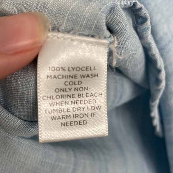 Half-button chambray blouse - Picture 5 of 9